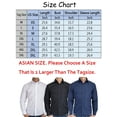 thumbnail image 2 of SHCKE Young Mens Regular Fit Long Sleeves Dress Shirts White Casual Business Formal Shirt, 2 of 6