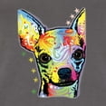 thumbnail image 5 of Wild Bobby Dean Russo Colorful Chihuahua Dog Lover Women Racerback Tank Top, Dark Grey, Medium, 5 of 5