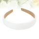 thumbnail image 3 of EeaseMX Diademas de ala ancha de color liso, de piel sintética antideslizante, para mujer (blanco), 3 of 7