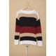 thumbnail image 4 of ABPHQTO Jersey de punto rojo con bloques de color para mujer, 4 of 5