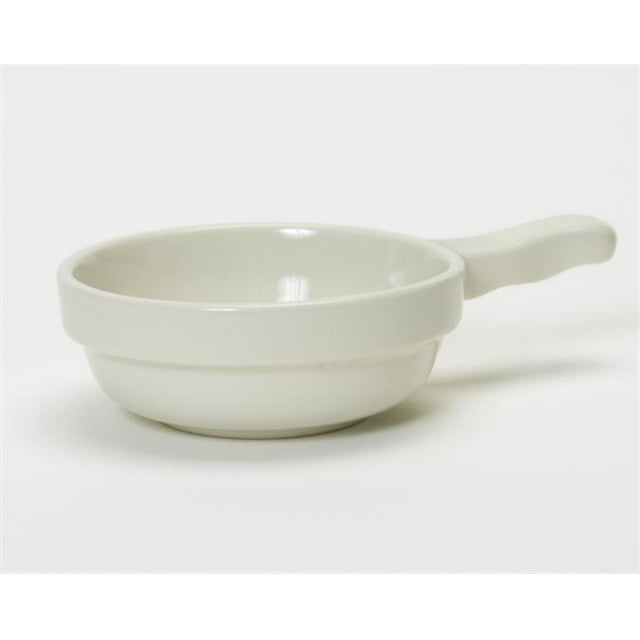 Tuxton China BES-1002 Stack French Casserole 10 oz. - Eggshell - 2 Dozen
