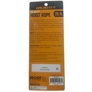 Muddy Maxx Hoist Rope 25ft with HD Carabiner Hook and Reflective Features