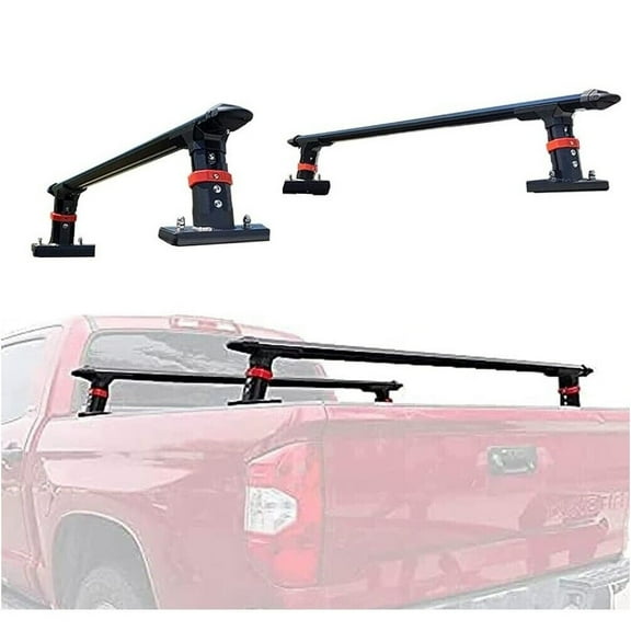 ROSY PIXEL Universal Aluminum Pickup Truck Bed Rack for Honda Ridgeline with T-Slot Rail