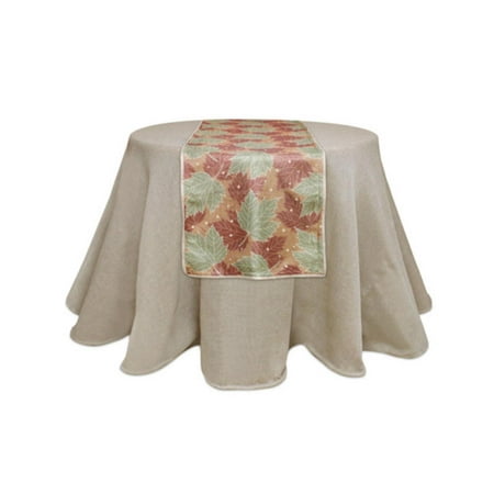 UPC 762152845013 product image for Pack of 4 Burlap Maple Leaf with Braided Jute Edging Table Runners 70