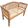 thumbnail image 5 of Teak Wood Oklahoma Outdoor Patio Bench, 4 Foot, 5 of 5