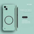 thumbnail image 3 of Hard PC Frameless Magnetic Phone Case For iPhone 14 Pro Max 13 12 11 Pro Mini 15 14 Plus Magsafe Matte Thin Cover, 3 of 5