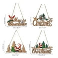 thumbnail image 4 of Lista De Placa De Feliz Navidad De Madera Navidad De La Puerta De Los Santa De Los Santa De Los Santa Decoración Del Árbol De Navidad Para Manijas De Puertas Y Paredes seitruly HA044229-03, 4 of 6