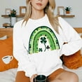 thumbnail image 4 of St. Patrick's Day Sweatshirt, Women Long Sleeve Round Neck Sweatshirt, Women's Casual St. Patrick's Day Printed Sweatshirts Tops Comfortable Crew Neck Long Sleeved Hoodie Sweatshirt, 4 of 6