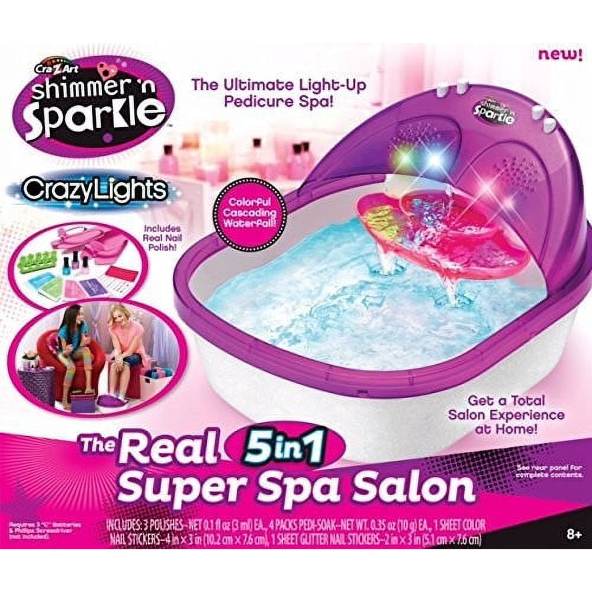 Shimmer N Sparkle the Real Super Foot Spa Salon by Cra-Z-Art
