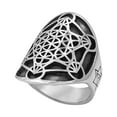 thumbnail image 2 of 81stgeneration Men's Women's 925 Sterling Silver Metatron's Cube Sacred Geometry Ring, 2 of 3