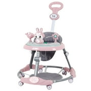 Bescita Height Adjustable Baby Walker Foldable Seat Music and Light Toy 6-18 Months