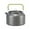 1.8L, variant on Camping Kettle, Hard-Anodized Aluminum Portable Campfire Kettle for Open Fire, Outdoor Camp Tea Coffee Pot for Stove Top, Backpacking, Hiking, Picnic and Traveling(1.2L)