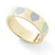 thumbnail image 3 of Anillo Colorido En Forma De Corazón Anillo De Dedo Apilable Anillo De Pareja Para El Aniversario De Cumpleaños Del Día De San Valentín 2 Uds Minnieouse AP006766-02, 3 of 6