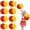 Red + Yellow, variant on 8 Pcs Cheerleading Pom Poms,14.57inch with Handle Style Cheerleading Handheld Squad Pompoms for Sports Team Cheer Spirit