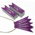 thumbnail image 3 of Inkdotpot Pack Of 50 Real Silver Foil Paper Tags Merry Christmas Favor Hang Tags, 3 of 6