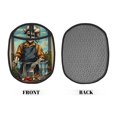 thumbnail image 2 of Pofeuu Skeleton Chef BBQ Scene Print Silicone Pot Mat Mitten With Hanging Loop Heat Resistant Oven Mitts Non-Slip Bbq Baking Smoking Potholders, 2 of 7