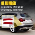 thumbnail image 4 of Juego de reflectores de parachoques trasero, lámpara de parada de advertencia izquierda y derecha apta para BMW X3 2011-2017, 4 of 5