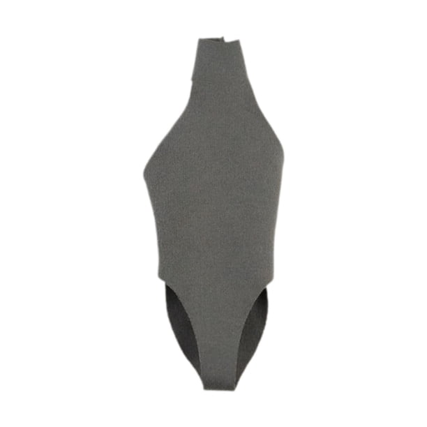 Ropa para muñeca femenina a escala 1:6, traje de baño en miniatura, mono informal, ropa para figura de acción Gris