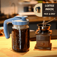 thumbnail image 4 of Premium Stainless Steel Mason Jar Ice Coffee Maker Ice Tea Infuser Thick Mesh Coffee Filter Strainer, 4 of 6
