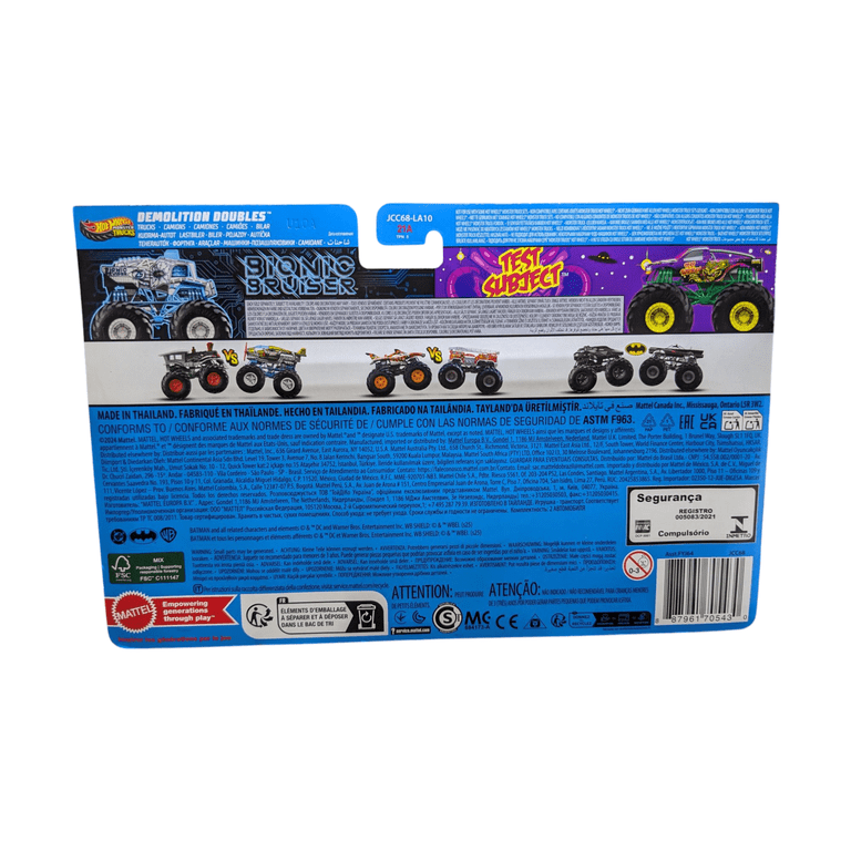 Hot Wheels Monster Trucks Bionic Bruiser VS Test Subject