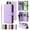 Purple, variant on Allytechgroup Case for iPhone 15 with Credit Card Slot, Built-in Shoulder Strap Lanyard PU Leather Wallet Flip Stand Case Full Body Shockproof Protective for iPhone 15, Black