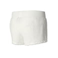 thumbnail image 3 of Women's Concepts Sport  White Green Bay Packers Fluffy Pullover Sweatshirt & Shorts Sleep Set, 3 of 3
