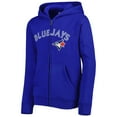 thumbnail image 2 of Youth Royal Toronto Blue Jays Wordmark Full-Zip Fleece Hoodie, 2 of 4