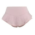 thumbnail image 2 of Gibobby Pantalon cortos yoga mujer Mujeres Causal Color sólido Fitness Pantalones cortos ajustados Cintura alta Slim Fit FFlounced Levantamiento de ca(Rosa,M), 2 of 5