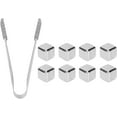 thumbnail image 2 of 8Pcs Stainless Steel Ice Cubes Metal Ice Cubes Set Reusable Ice Cubes Drinks with Clip Box for Drinks Whiskey, 2 of 5
