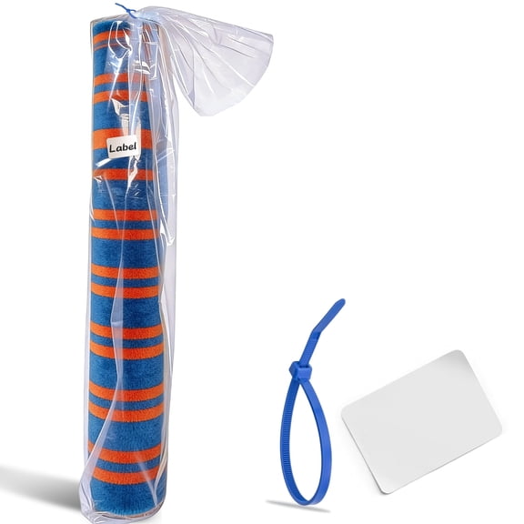 AGALI 4 Mil Heavy-Duty Rug Storage Bag with Zip Tie, Fits Rolled Carpets Up to 6x9 Ft, Waterproof & Tear-Resistant Cover for Moving, Shipping & Long-Term Storage, Large Size, 92x20 Inch