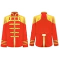 thumbnail image 5 of Aislor Kids Boys Girls Hippie Disco Long Sleeve Tassels 1960s British Pop-Star Jacket Red 12, 5 of 7