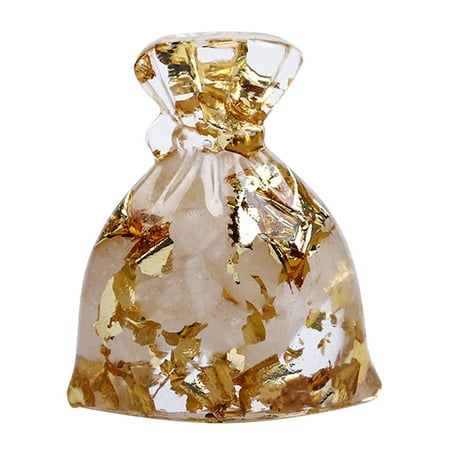 

NEGJ Handmade Glue Money Bag Small Ornaments Lucky Transfer Desktop Ornaments Holder for Stones Display
