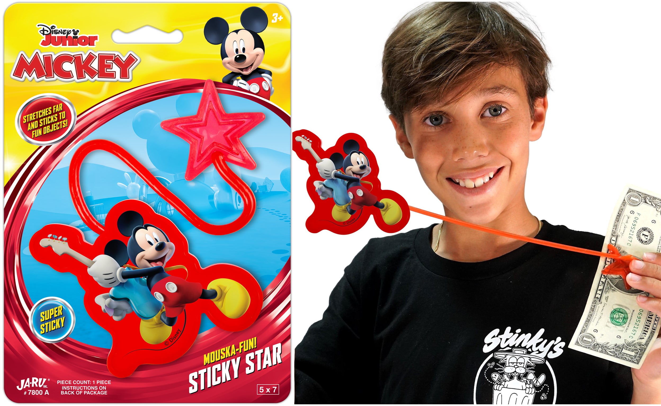 Disney Party Favors Mega Pack for Kids - Bundle with 3 Disney Squishy Ear Toy Sets with Mickey Ears Toys Plus Stickers, More | Disney Collectibles