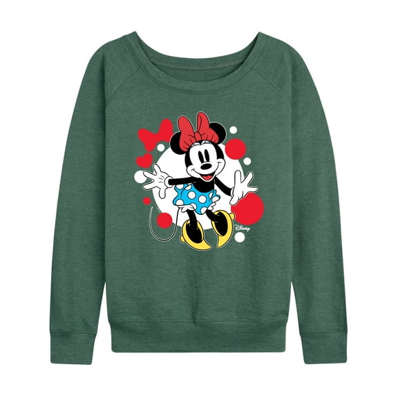 Disney - Mickey & Friends - Minnie Mouse - Classic Minnie - Women's Lightweight French Terry Long Sleeve Shirt