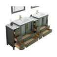 thumbnail image 5 of Vanity Art 84" Double Sink Freestanding Bathroom Vanity Set with Ceramic Top and Mirror, 5 of 11