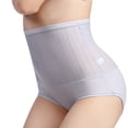 thumbnail image 2 of VISALY Tummy Control Pantie Seamless Underwear Womens High Waist Butt Lifter Body Shaper Panty Ladies Slim Waist Trainer Pants Butt Lifting Panties No Show Panties High Waisted Underwear Grey XXL, 2 of 6