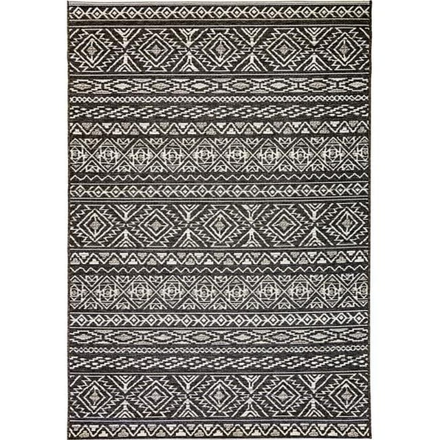 Dynamic Rugs BI4683593034 3 ft. 11 in. x 5 ft. 7 in. Brighton 8359 Rectangle Contemporary Area Rug - 3034 Grey