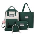 thumbnail image 1 of Juego de 5 piezas Lona de viaje  Bolsa de hombro Tote Verde Hugo mochila de moda para mujer, 1 of 3