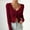 Hot Pink, variant on Simua Women's Long Sleeve Open Front Cropped Cardigan Sweater Button Down Shirt 2024 Fall Tops
