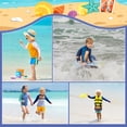 thumbnail image 3 of BIG EPHANT 2-Pack Kids‘ Long Sleeve Rash Guard Shirts with Print, UPF 50+ Sun Protection Swimwear & Surf Tops for Boys and Girls, Sizes XXS-M, 3 of 9