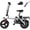 White, variant on 14"Folding Electric Bicycles,Peak 500W Motor 30 Miles 20MPH,Removable Battery,E Bike for Adults with Max 15°Uphill,UL2849