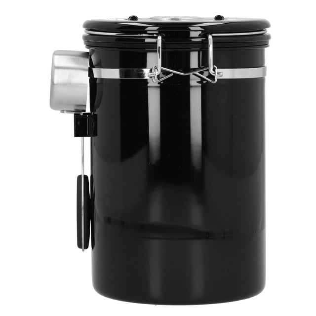 Tarro De Granos De Café, Tarro Sellado De Café De 1,8 L De Acero Inoxidable 304 Con Válvula De Escape Para Uso Diario En El Hogar