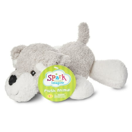 Spark. Create. Imagine. Plush Dog, Gray