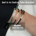 thumbnail image 5 of Tube Motivational Bracelet for Women Men, Remember Who Be Kind Of A Stainless Steel Adjustable Best Friends Teens Inspirational Braided Christmas Birthday Gifts Jewelry, 5 of 6