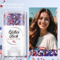 thumbnail image 2 of Patriotic Body Glitter Stick, Face Glitter, Red White and Blue Glitter Stick, 4th of July Decorations, 4th of July Outfits for Women, Hair Glitter for Kids, Independence Day Glitter Makeup (B), 2 of 6