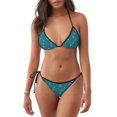 thumbnail image 1 of Disketp Funny Cat Blue para Bañador de Dos Piezas para Mujer, Bikini Sexy Halter String, Conjunto de Bikini en Triángulo, 1 of 6
