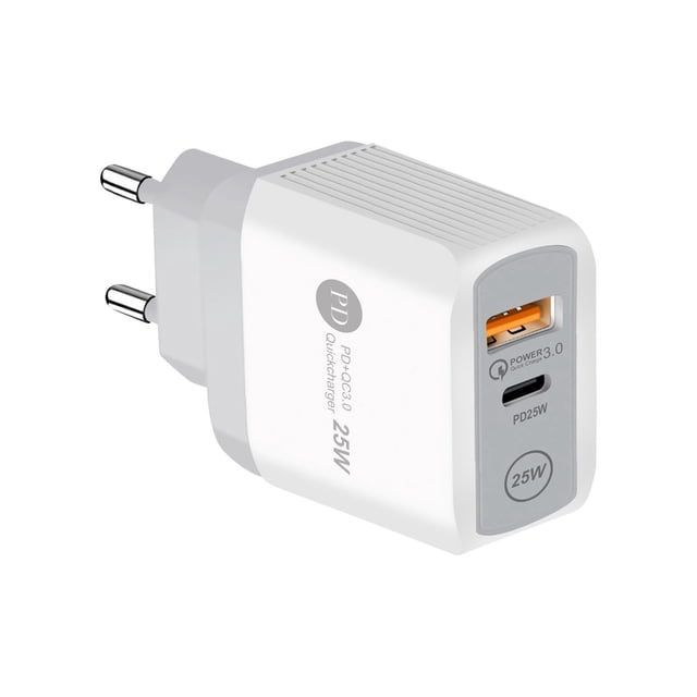 25W Fast Charging Mobile Phone Charger 5V5A European and British Fast Charging Head Type C Adapter