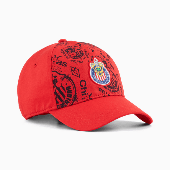 PUMA Standard Chivas Culture Baseball Cap, Red-White AH25