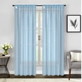 thumbnail image 1 of Empire 2 Piece Sheer Voile Window Curtains Drapes Set 84" Long Rod Pocket, 1 of 1
