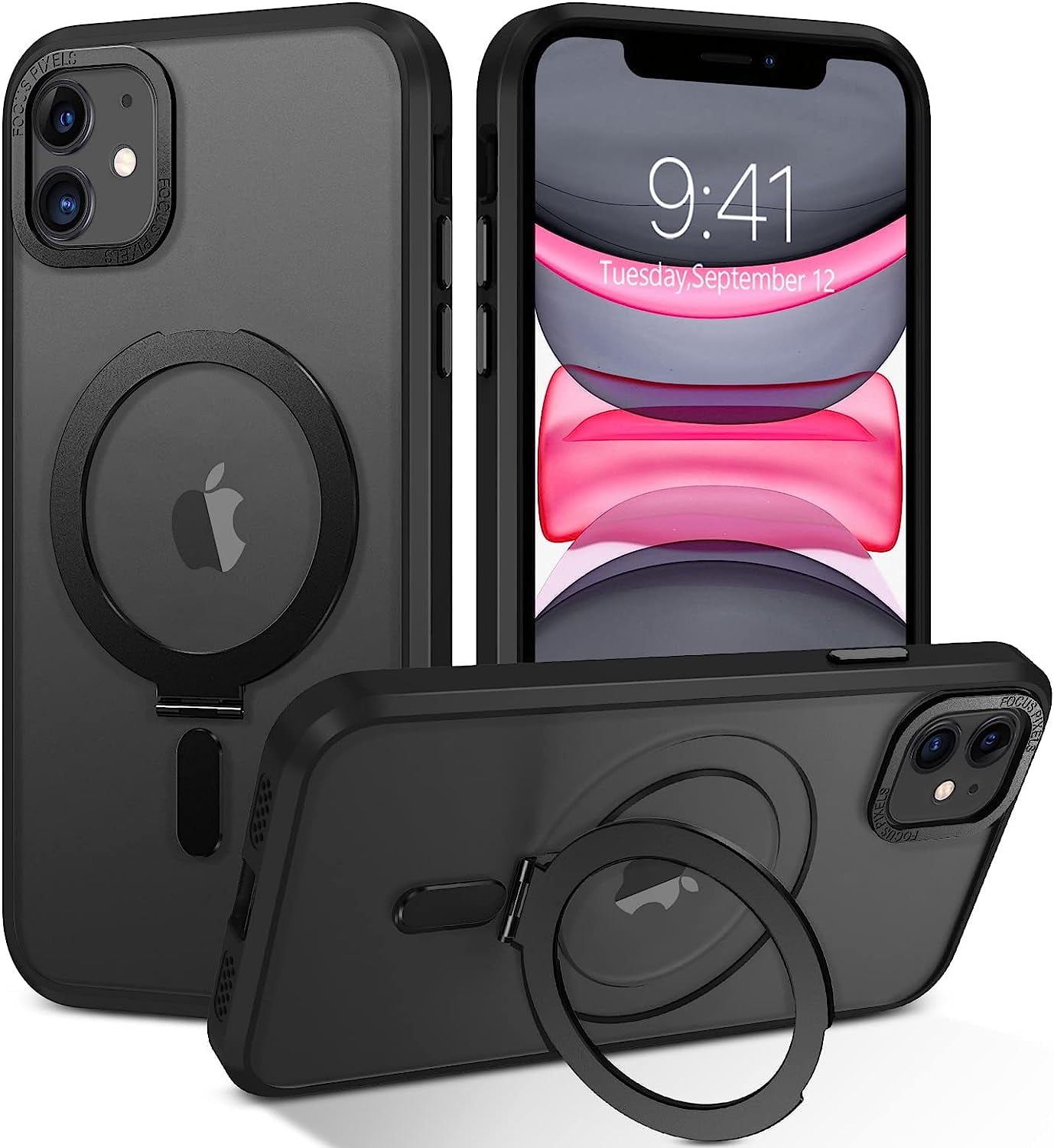 for iPhone 11 Case with Invisible Stand with Magsafe], Full Body Protective